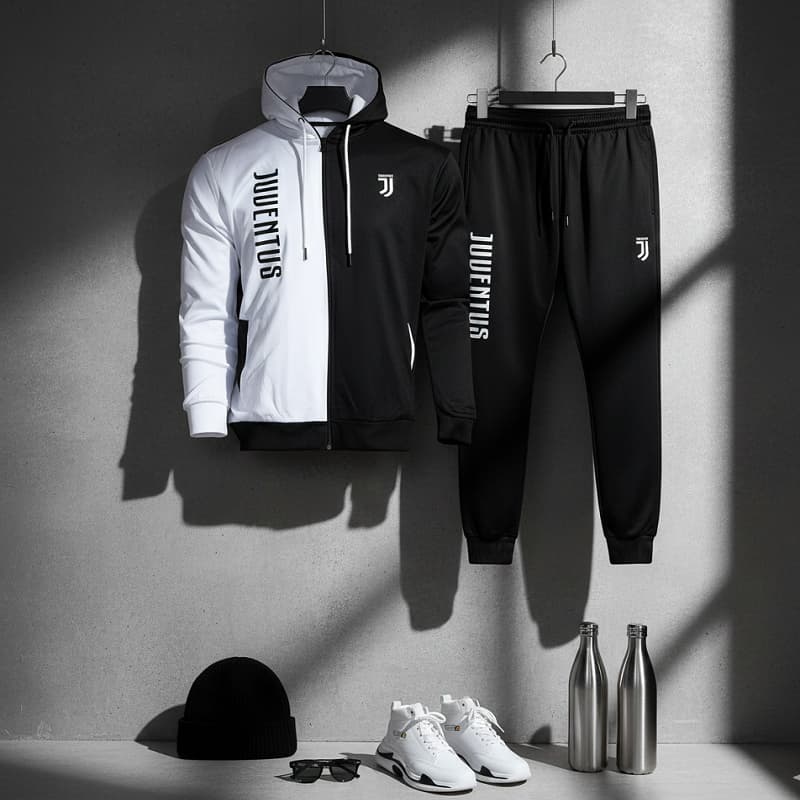 ست سوییشرت شلوار یوونتوس مردانه مدل TOPAN